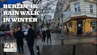⁴ᴷ Walking in the Rain in Berlin | Binaural sounds, Relaxation 4K ASMR