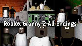 Roblox Granny Chapter 2 All 5 Endings New Update