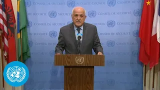 Palestine on the Country - Security Council Media Stakeout (8 August 2022)