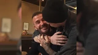 David Beckham Brought To Tears When Son Brooklyn Surprises Him For Birthday