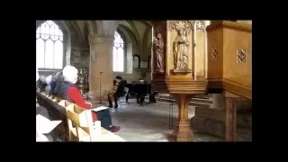 Sheku Kanneh Mason plays the cello in Southwell Minster