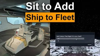 Starfield Mod: Sit to Add Ship to Fleet