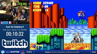 #ESAWinter19 Speedruns - Sonic the Hedgehog II [Sonic, Any%] by linkboss