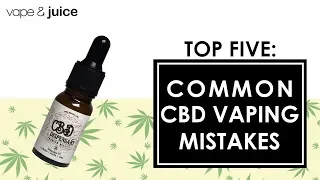 5 Common CBD Vaping Mistakes