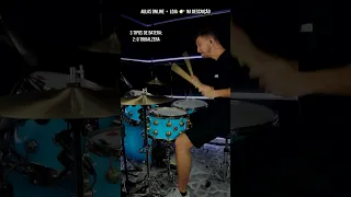 3 TIPOS DE BATERISTAS! SEMÍNIMA COM BUMBO E PRATO, BATERA DO TRIBAL E O FRITADOR DE PRATOS! #SHORTS