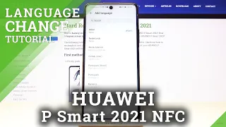 How to Change Language in HUAWEI P Smart 2021 NFC – List of Language