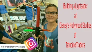 Building a Lightsaber at Disney's Hollywood Studios at Tatooine Traders