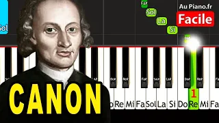 Canon de Pachelbel Piano Tuto très FACILE