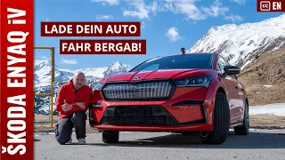 Alpenpass mit Elektroauto - Wie viel Energie hole ich zurück? Der Skoda ENYAQ auf dem Lukmanierpass!