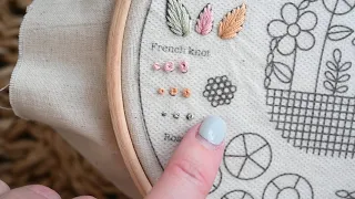 10 Step Embroidery Kit- French Knot