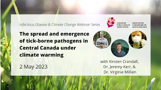 The spread and emergence of tick-borne pathogens in Central Canada under climate warming