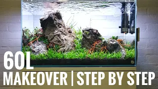 VLOG | Step by step | Rescape of the AQUAFLORA 60L Showtank