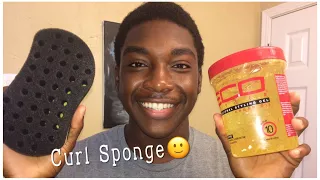 How To Get Defined Curly Hair With A Sponge!!