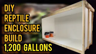 DIY HUGE Reptile Enclosure. How To Build a Reptile Cage | Part 1|