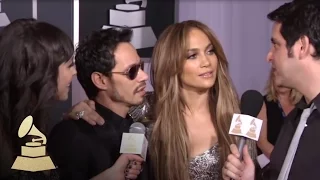 JLo and Marc Anthony on the 53rd Annual GRAMMY Awards red carpet | GRAMMYs