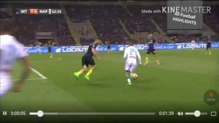 Inter - Napoli  0-1 sintesi Hd fazioso inter/ Cristian Recalcati non ci sta con Nagatomo
