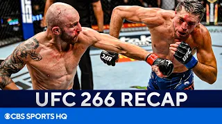 Alexander Volkanovski Defeats Brian Ortega in THRILLING Fight | FULL UFC 266 Recap | CBS Sports HQ