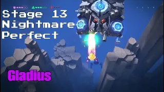 Sky Force Reloaded - Stage 13 Nightmare Perfect (Gladius) PS4 🎵 Street Cleaner & Miami Nights 1984