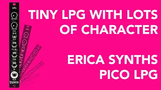 Erica Synths PICO LPG // 3HP Eurorack Low Pass Gate *SHORT DEMO*