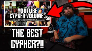 CRYPT REACTS to YouTube Cypher Vol 3. (feat. Dax, Merkules, NoLifeShaq, & More)