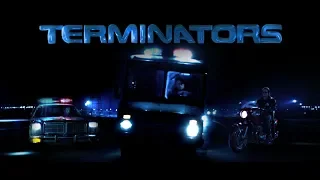 “The Car Chase”! Scene from “TS: TERMINATORS”.