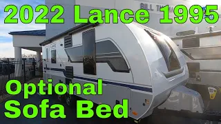 2022 Lance Travel Trailers 1995 With Optional Sofa Bed