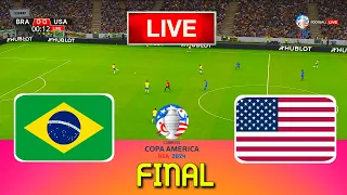 BRAZIL vs USA - Copa America 2024 Final | Full Match All Goals | Live Football Match