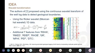 #11 Prediction of lithofacies based on wavelet transformation and machine learning algorithm.
