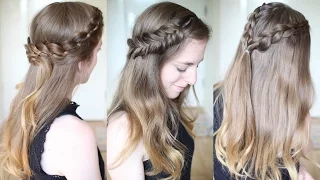 3 Pretty Half Down Braided Hairstyles | Half Down hairstyles | Braidsandstyles12