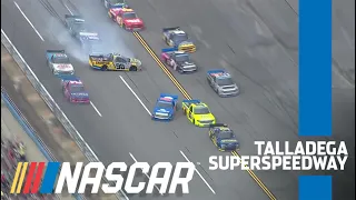 Several playoff drivers caught in second massive wreck at Talladega | NASCAR Truck Series