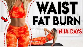 TIGHT TONED WAIST in 14 Days (burn fat) | 5 minute Home Workout