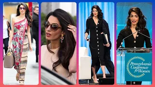 Best women of the year title winning Amal Clooney in different photos #fashion #fashiontrends