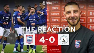 THE REACTION | Ipswich Town v Buxton | Passion, Reactions & The Action | Emirates FA Cup 22-23