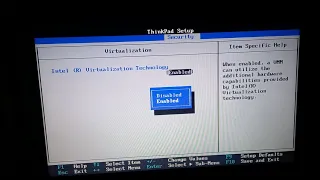 How To Enable Intel Virtualization Technology (Lenovo Thinkpad E440)