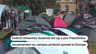 Pro-Palestinian encampment springs up at Oxford University | REUTERS