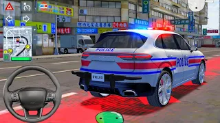 Police Sim 2022 Simulator - Porsche Cayenne Police Car Chase Criminal - Android Car Gameplays #22
