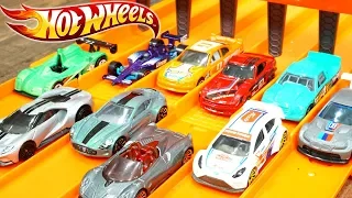 Hot Wheel Mystery Models Racing the 6 Lane Super Speedway Track! Series 2 Diecast Cars!