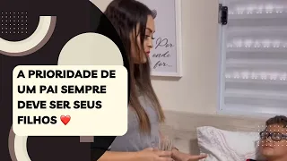 A prioridade de um pai sempre deve ser seus filhos ❤️