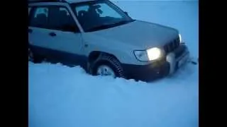 субару форестер vs снег и тропинка))))
