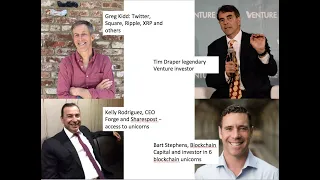 Tim Draper, Greg Kidd, Bart Stephens & Kelly Rodrigues talk venture investing