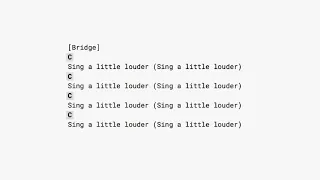 Raise a Hallelujah (CAPO 1st/ guitar chords play along)