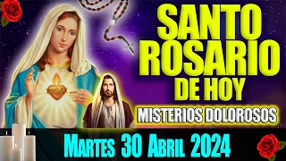 EL SANTO ROSARIO DE HOY MARTES 30 DE ABRIL 2024 🌹 MISTERIOS DOLOROSOS 🌹 EL ROSARIO A LA VIRGEN MARIA