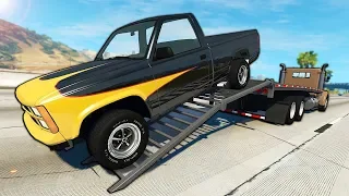Launching Cars from Diesels During Police Chases! - BeamNG Gameplay & Crashes - Cop Escape