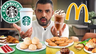 CAFÉ DA MANHÃ STARBUCKS X MC DONALDS! QUAL É O MELHOR?