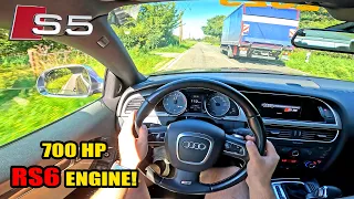 AUDI S5 Quattro 4.0 TFSI with 700HP | POV Drive & SOUND