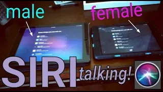 Male and Female Siri Talking!