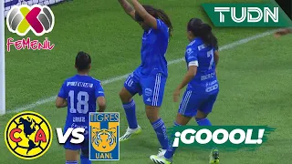 ¡PEGA LA VISITA! Mia Fishel no perdona | América 0-1 Tigres | Campeón de Campeones Femenil | TUDN