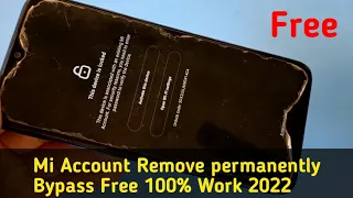 Redmi Note 7Note 7 Pro Mi Account Remove Free Without Credit Miui 11 Mi Account Bypass Done 2022