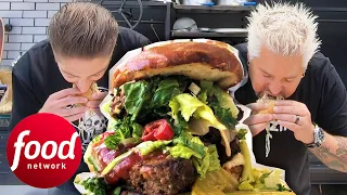 Guy And His Son Eat The Best Meatloaf Sandwich They've Ever Had | Diners, Drive-Ins & Dives