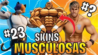 LA SKINS MAS MUSCULOSAS DE TODO FORTNITE